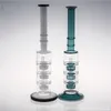 32cm Tall 14.4mm Joint Size Hunter White Black Glass Bong with a Bowl Percolato Thick Basic Smoking Pipe Two Fuction Oil Rigs