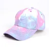 Gradient Baseball Cap Tie-dye Trucker Hat Spring Summer Designer Colorful Sun Hat Fashion Outdoor Sports Hip-hop Cap free shipping HHA1425