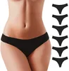 6 pezzi/pacco perizoma sportivo da donna mutandine traspiranti a vita bassa Power bikini elasticizzato puro No Show nylon morbido