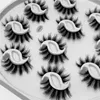 10 Pairs/box 10mm Fake 3D Mink Eyelashes Natural Soft False Eyelash Wispies Fluffy Mixed Styles Fake Mink Lashes Makeup Eyelash Extension