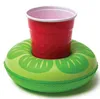 膨脹可能なカップフロートフラミンゴカップホルダーコースターのための膨脹可能な飲み物ホールダーカップパーティーサプライ品のための空気マットレス165pcs