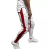 Pantalon de survêtement pour hommes coupe ajustée Hip Hop pantalons de survêtement Streetwear couleur contrastée mode hommes pantalons d'entraînement gymnases bas Fitness