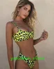 2024 fashion cheap Bikini suit one piece swimsuit solid belt buckle split swimwear Sexy Leopard Print Bikinis set beach popular yakuda wear