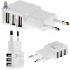 5 V 2A EU Multi USB-oplader Apparaatplug voor OnePlus iPhone 6 5S 5 4S voor Samsung Galaxy S5 Reizen USB Power Adapter Wall Charger 200pcs / lot