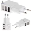 5V 2A EU Multi USB Зарядное устройство Устройство Устройство для OnePlus iPhone 6 5s 5 4s для Samsung Galaxy S5 Travel USB Адаптер питания Настенное зарядное устройство 100 шт. / Лот