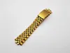 13mm 17mm 20mm Watch band Pure Solid Stainless Steel Two Tone Hollow Curved End Solid Screw Links Watchband Strap for Rolex Old St198z