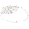 US Warehouse Trendy Alloy Flower Bridal Headband Prom Tiara Wedding Hair Accessories Handmade Hair Vine Crystal Headband Bride Hair Jewelry