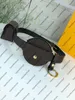 M0236U Daily Multi Pocket 30mm Belt Män kvinnor Fanny Canvas Real Calf Leather Midjepaket Key Holder Påsar Väska