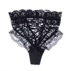 Slip sexy femme sous-vêtement mode dentelle creuse pansement culotte perspective noir blanc M L XL