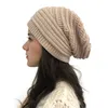 Mode stickad hatt utomhus varm pullover kepsar tjejer kvinnor män falla vinter beanie cap festliga julparty hattar wx9-1760