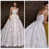 Apliques de noiva de laços Spaghetti Lace Vestidos de noiva A-line Princesa Bridal GOWNS DUBAI ROBE DE CASAMENTO VESTIDO DE NOVIA