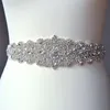 Marfil hecho a mano con cuentas de cristal boda nupcial marco nuevo 2019 lujoso satinado cinturones de boda venta caliente fajas