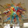 Home Art Lamps Various Color Hand Blown Glass Chandelier Crystal Chandelier Lights LED Murano Glass Ceiling Chandelier