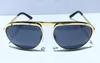 Partihandel-Solglasögon för män Rero Metal Ram Populära UV-skydd Män Designer Solglasögon Mode Vintage Retro Style Kom med Case