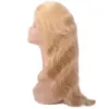 13x4 Body Wave Spets Front Wigs With Baby Hair 613 Blond Mongolian Human Hair Wig For Women