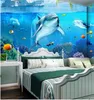 3d wall murals wallpaper Three-dimensional underwater world 3D background wall