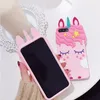 Pour iphone 7 étui 3D dessin animé souple Silicone coque de téléphone Animal caoutchouc Kawaii bosse protecteur enfants filles cadeaux peau couverture arrière pour 6 7 8 11 Pro