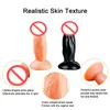 Dildos Realista feminino Mini Dildo Anal Dongs Estimulação G-Spot Pênis Massageador Sexo Dick Sexy Produtos de Brinquedo Loja Flesh Preto