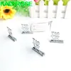 100PCS Silver LOVE Place Card Holders Wedding Party Table Decoration Favors