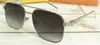 Nouveau créateur de mode hommes lunettes de soleil cadre en métal carré lettres imprimées simples antiUV 400 protection lunettes entières en plein air avec 6297250