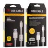 Typ C Laddningssladd Mikro USB-kablar 1,5 M 5ft USB-C Datasynkronisering Kabel för Samsung Galaxy S6 S7 Edge S8 S9 HTC Datumsledningslinje Android-telefon