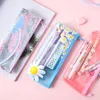 Cute Kawaii student girl storage bag Gift School little daisy Estuches Pencil Case Box School Supplies Stationery Pencilcase Bags