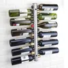 Suportes criativos para rack de vinho 12 furos Home Bar Parede Uva Suporte para garrafa de vinho Display Stand Rack Suspensão Armazenamento Organizador Promoção