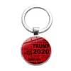 도널드 트럼프 2020 미국의 큰 키 링 시간 보석 기념품 펜던트 스테인레스 스틸 키 홀더 선물 HHA1106를 유지 키 체인