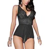 Womens Babydoll Crotchless Bodysuit Lingerie Set Sexy Underwear Lace Nightwear #R45