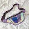Bolsas de cintura cinturón de moda bolso transparente transparente punk hologry fanny paquete láser251r