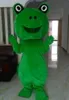 Profesyonel özel Kask Kurbağa Prens Maskot Kostüm karikatür yeşil kurbağa meyve karakter Giysi Cadılar Bayramı festivali Parti Fantezi Elbise