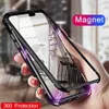 Metal Case magnetico per caso della copertura magnetica adsorbimento iPhone XS MAX Corpo 360 completo per iPhone XR Samsung Note 9 S9 Inoltre S8 con il sacchetto di OPP