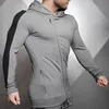 Mężczyźni Solid Hoodie Casual Bluzy dla mężczyzn z przekątną Zipper Kurtka Hip Hop Bluza Mężczyźni Hoody Harujuku Ubrania Streetwear