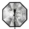 FreeShipping Portable 80 см / 32 "зонтик + Сетка + Стенд + B Тип Флэш-Флэш-адаптер Hot Обусшитель Фото Софтбокс Отражатель для Flash Speedlight