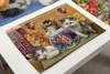 Chic Cats Wzór stołowa Pad Podkładka Bawełniana Pościel Mata Podpalnik Izolacja Prosta Kuchnia Puchar Coaster PlaceMats