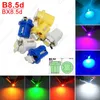 100Pcs Signal Lamp B85D LED Car light Bulb 5050 SMD Auto Interior Light Dashboard Instruments Panel Climate Base Lamp White Red B6985056