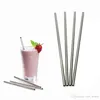 Durable Stainless Steel Straight Straw Reusable Drinking Straw Easy to clean Straws Metal 6mm Bubble Tea Straws