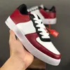 Hot venda- sapatos de grife mens clássico das mulheres de um top baixos todos os chaussures preto vermelho branco derrama femmes