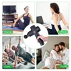 3 engrenages muscles électriques Massager Vibration 4 têtes de massage corporel Pistolet de massage intelligent Smart Fitness Stimulation musculaire Relax Massager