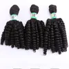 funmi curly hair weave 3 bundles Fiber 1b blonde brown color High Temperature Synthetic Hair weft bundles Hair Extension