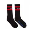 VET noir blanc chaussettes marée marque adolescent Hip Hop Style longue chaussette lettre broderie athlètes jambières rayures chaussettes