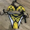 Designer lyxiga damer sommarstrand simning 2 stycken bikini underkläder badkläder kvinna baddräkt sexiga baddräkter sexiga enstaka baddräkter