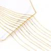 1mm 2mm Edelstahl Gliederketten Silber Gold Roségold Farbe 45-60cm Damen Herren DIY Halsketten Schmuck Passende Anhänger Großverkauf 10 Stück/Beutel