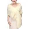 En Stock Wraps De Mariée En Fausse Fourrure De Mariage Vestes De Mode Femmes Cover up Capes Pour L'hiver De Noël Shrug Châle Bolere CPA1604