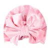 Nouvelle Europe Infantile Bébé Filles Chapeau Bowknot Chapeaux Enfant Toddler Enfants Bonnets Turban Chapeaux Enfants Pleuche Chapeaux 12 couleurs