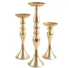 Portacandele in metallo Portacandele Centrotavola per matrimoni Portafiori Strada Piombo oro e argento 48 cm Altezza Decorazione natalizia per matrimoni5740403