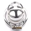Male Stainless Steel Chastity Cage Metal Locking Belt Device Newest Magic Locker Penis Cage Sexy Toys for Men G7-242A