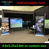 Hot Inflatable Golf Simulator Room sports simulator tent 15ftW*17ftL*9.2ftH HIGH durable