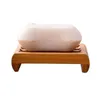 Natural Bamboo Soap Dishes Tray Holder Badrum Svål Rack Plate Box Container5220431