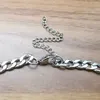 5PCS IN BULK For Mens gifts silver stainless steel NK Chain bracelet Round Medals Tag charms bracelet 6mm 8.66''